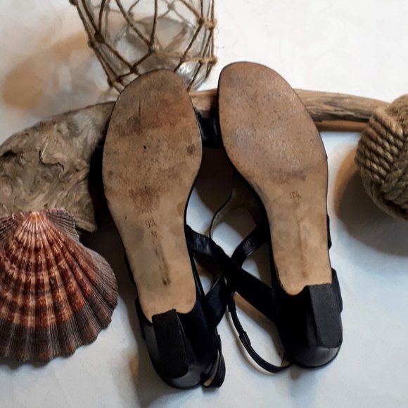 Nordstrom Dark Navy Italian Leather Sandals - Picture 4 of 4